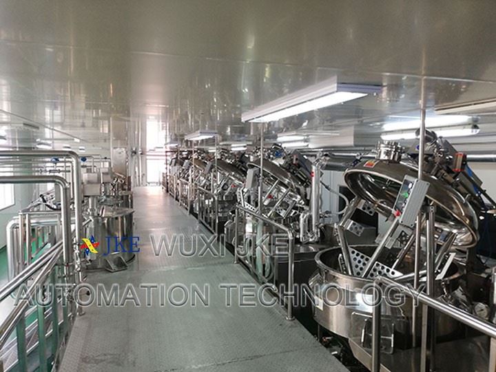 Homogenizer Hydraulic Lifting Vacuum Emulsifying Mixer