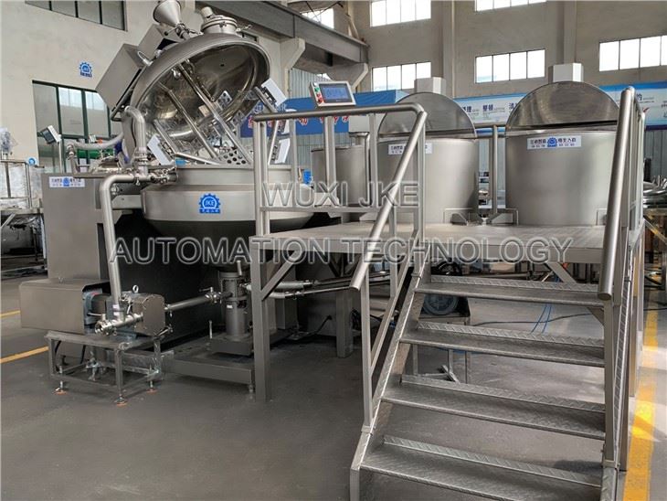 Homogenizer Hydraulic Lifting Vacuum Emulsifying Mixer